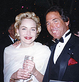 With Sharon Stone