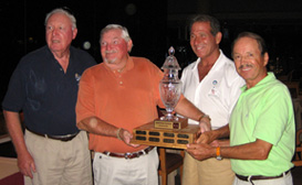 Robert and the other members of the winners of the La Quinta Chamber Golf Tournament